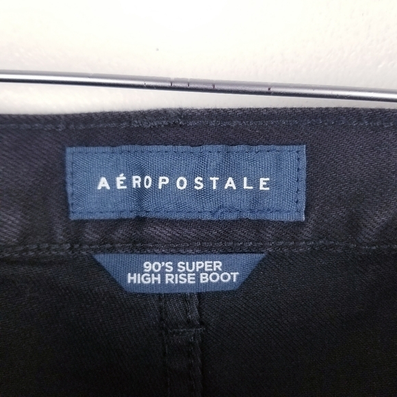 Aero 90s Super High Rise Black Boot Jeans NWT, size 18 - Picture 5 of 10